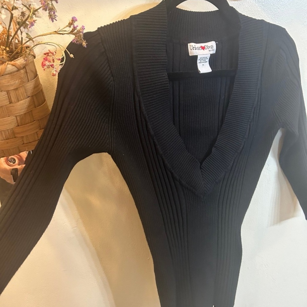 Y2K ribbed top